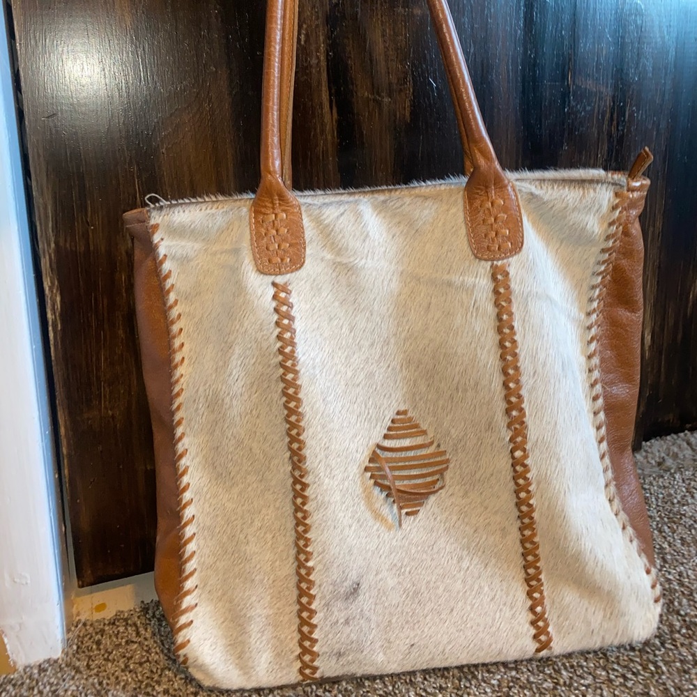 Myra cowhide tote